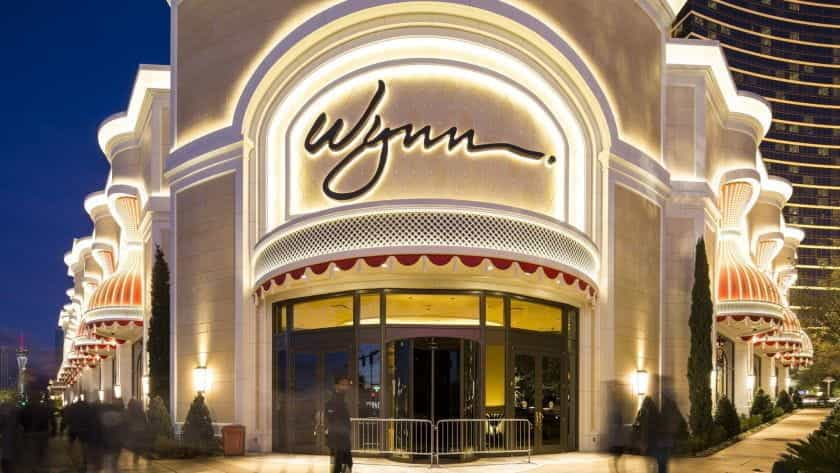 The entrance to the Wynn Casino in Las Vegas.