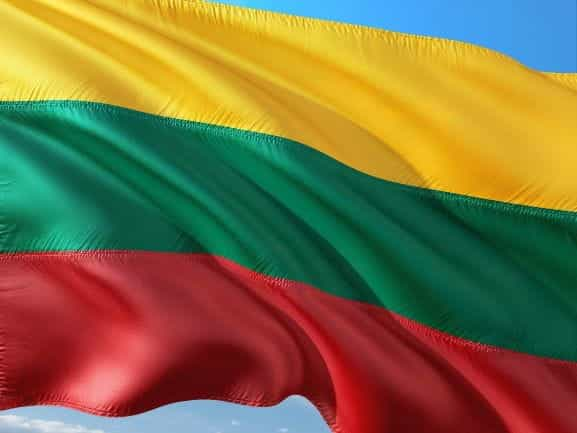 The flag of Lithuania.