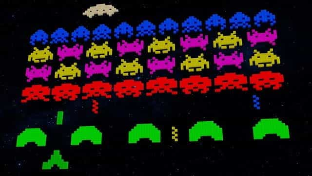 Retro Video Game, Space Invaders.