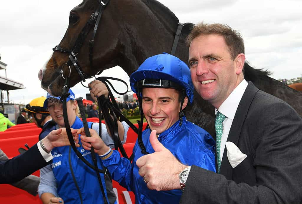 Charlie Appleby and jockey William Buick.