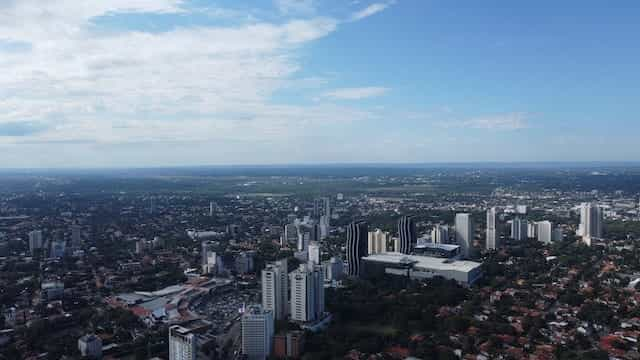 The city of Asunción, Paraguay.