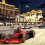 At artist impression of 2023’s Formula 1 contest in Las Vegas.