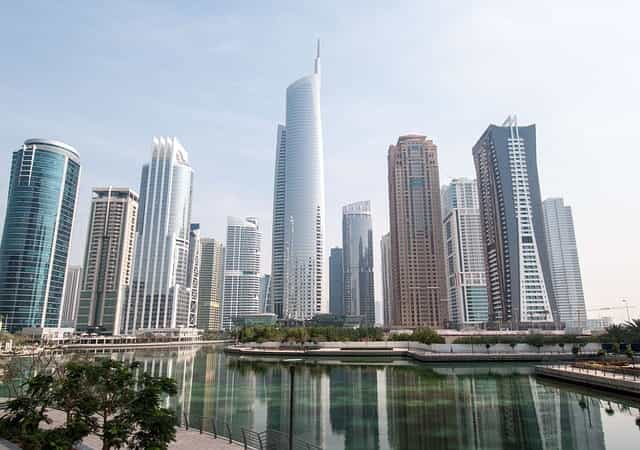 Dubai skyscrapers.