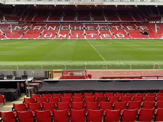 Old Trafford stadium.