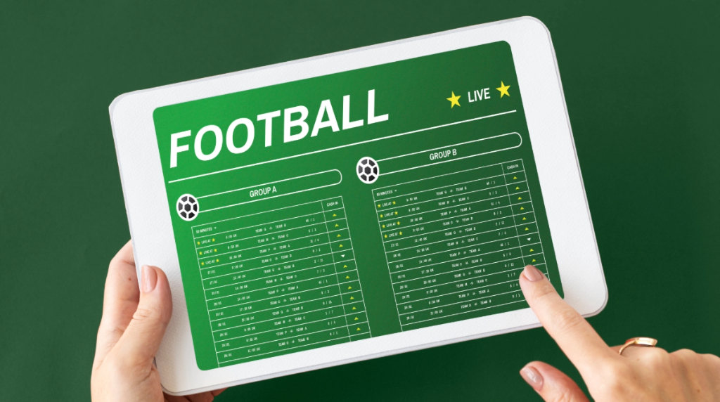 A Sports Betting Site on a Tablet